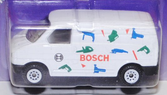 00001 VW T4 Transporter Kastenwagen (Modell 1990-1995), reinweiß, innen lichtgrau, Lenkrad integrier