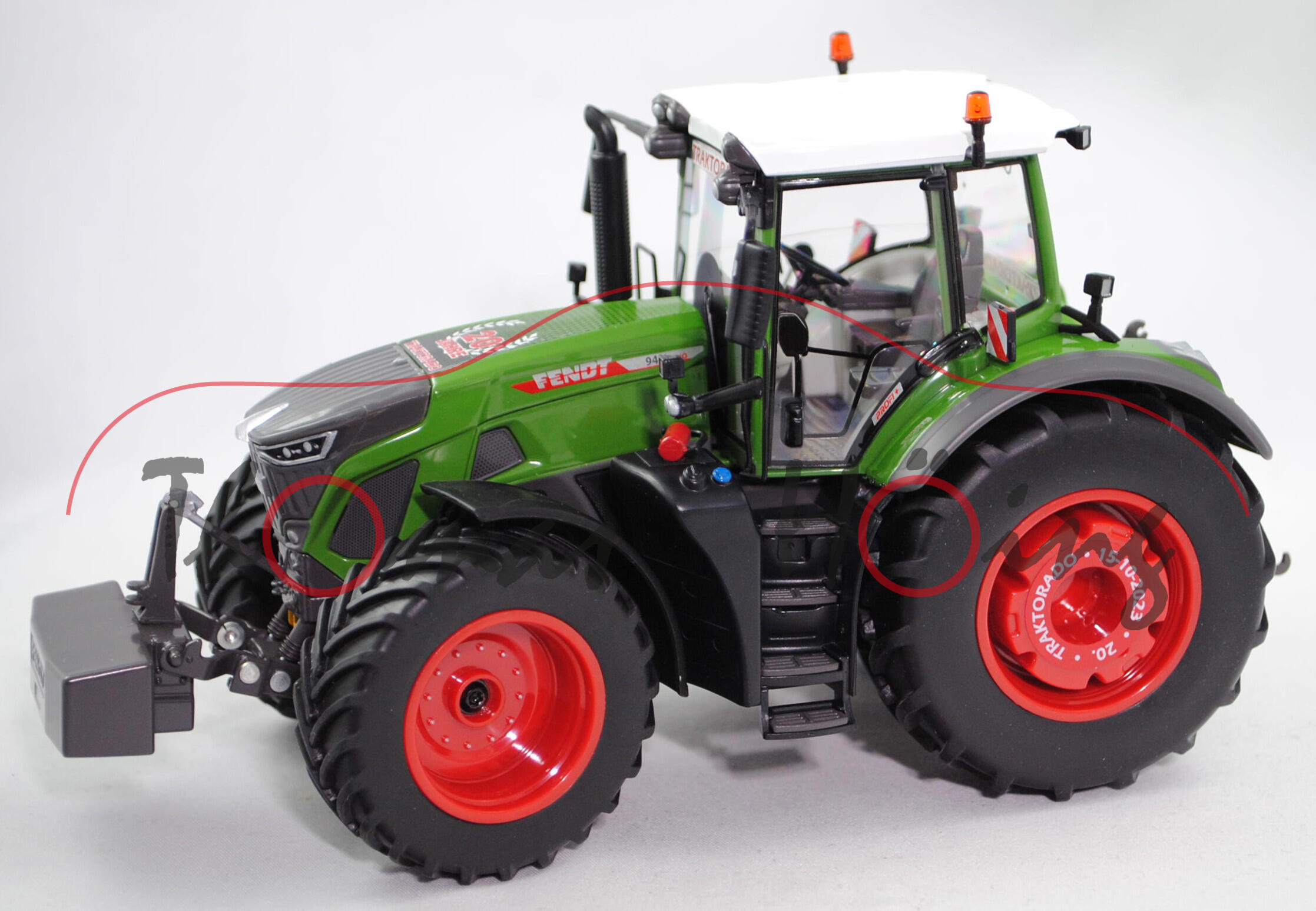 Fendt 942 Vario (Typ MY 2021 / Update 2021, Mod. 21-), Fendt-grün, TRAKTORADO, Wiking, 1:32, mb