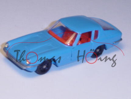 Maserati Mistral, himmelblau (I), innen rotorange, Lenkrad rotorange, Fac, R4