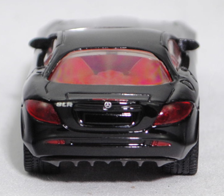 00004 Mercedes-Benz SLR McLaren (1. Generation, C 199, Modell 2004-2008), schwarz, Bpr. 1004, B25a / B25b silbergrau, SIKU SUPER, 1:55, m