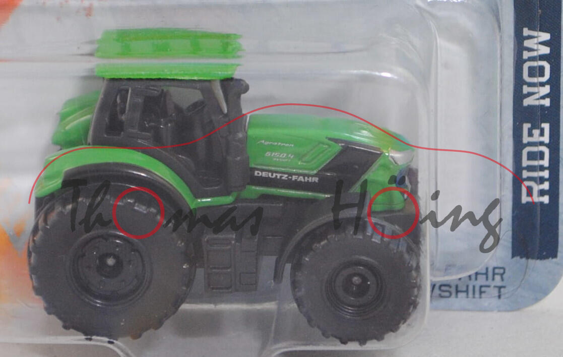 DEUTZ-FAHR 6150.4 RVSHIFT (Baureihe Serie 6.4, Modell 2023-) (Nr. 208J), DEUTZ-FAHR grün, majorette, 1:75, Blister (STREET CARS RIDE NOW)