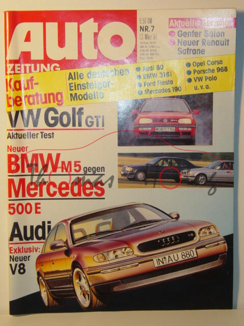 AUTO ZEITUNG, Heft 7, 13. März 1992