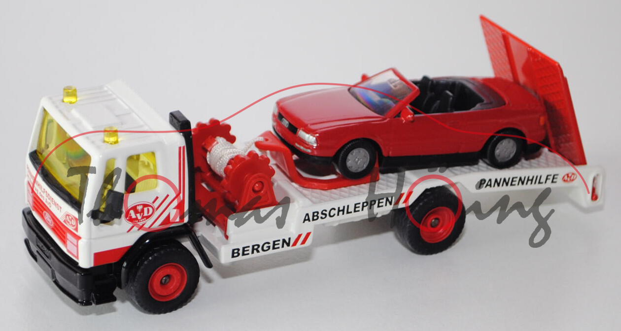 Ford Cargo Abschleppwagen, reinweiß/verkehrsrot, AvD / BERGEN ABSCHLEPPEN PANNENHILFE AvD, Ladegut: 