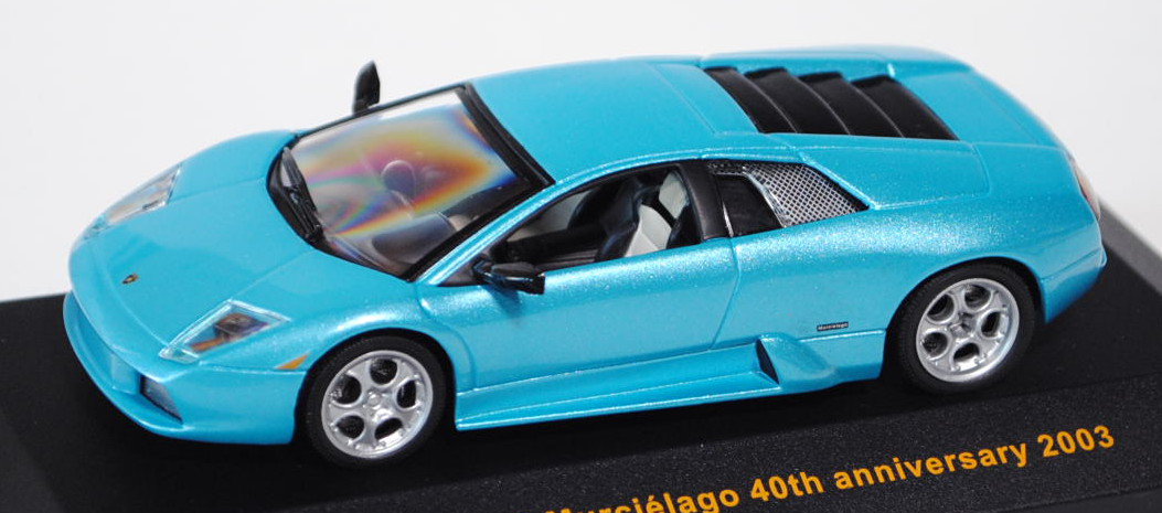 Lamborghini Murciélago 40th Anniversary, Modell 2003, grün artemis perleffekt, IXO MODELS®, 1:43, PC