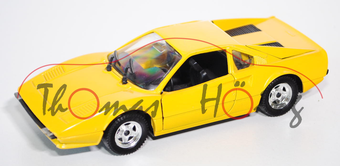 Ferrari 308 GTB, kadmiumgelb, Türen + Motorhaube zu öffnen, 1:25, POLISTIL / Tonka