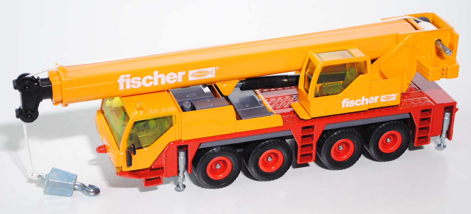 Autokran Liebherr LTM 1060/2, melonengelb/verkehrsrot, fischer und fischer-Logo, 1:55, L16n