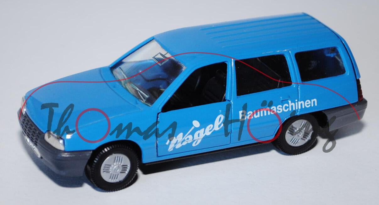 Opel Kadett GL Caravan (Typ E, Fünftürer, Kombi) Nagel, Modell 1984-1989, himmelblau, Nagel Baumasch