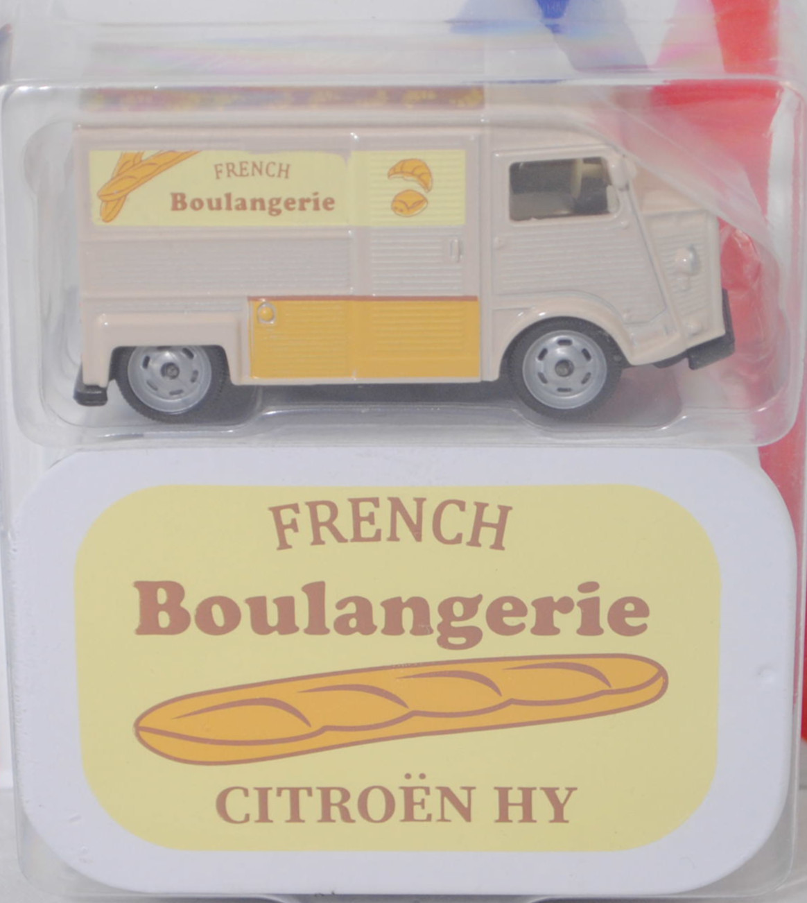 Citroen Typ HY (Mod. 1948-1981) Kastenwagen, h.-graubeige, FRENCH/Boulangerie, majorette, 1:60, Blister