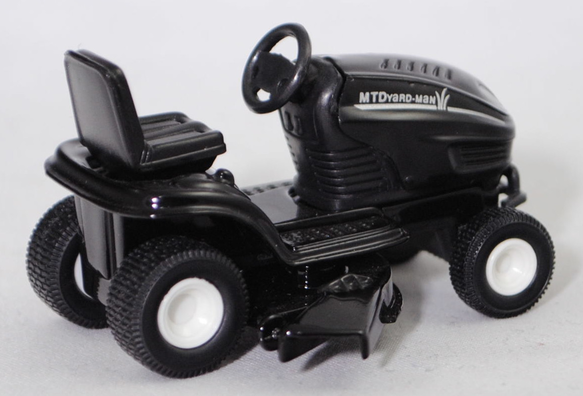 00002 Rasentraktor MTD YaRD-MaN AG 5165 AUTODRIVE™ (Modellnummer 13AE504G643, 4-Style, Modell 2002-2002), schwarz, ohne Chargennummer, SIKU SUPER, 1:32, m