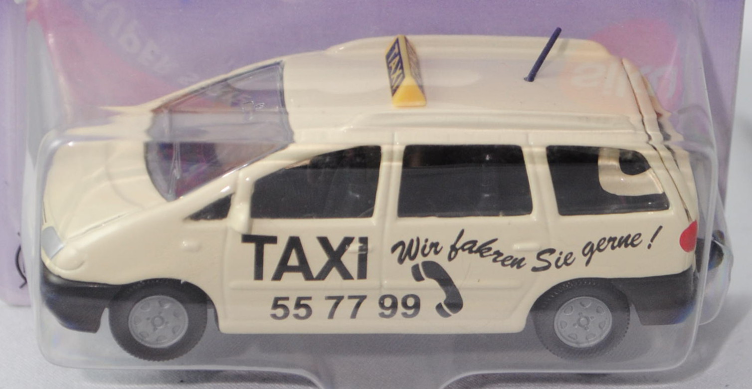 00000 VW Sharan I 2.8 VR6 (Typ 7M, Modell 1995-2000) Großraumtaxi, hellelfenbein, innen schwarz, Len