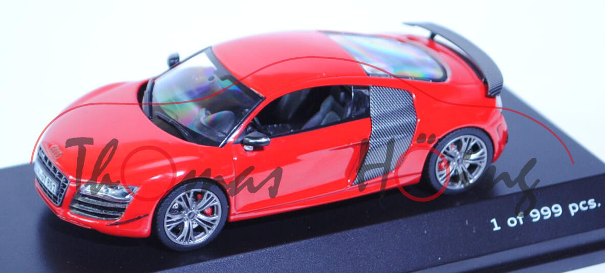 Audi R8 GT (Typ 42), Modell 2010-2012, misanorot, Schuco, 1:43, Werbeschachtel (Limited Edition 999