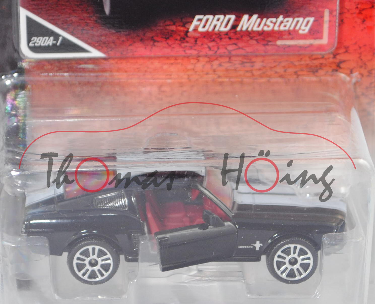 Ford Shelby Mustang I Fastback (2. Generation, Modell 1967-1968) (Nr. 290A-1), schwarz, 1:62, mb