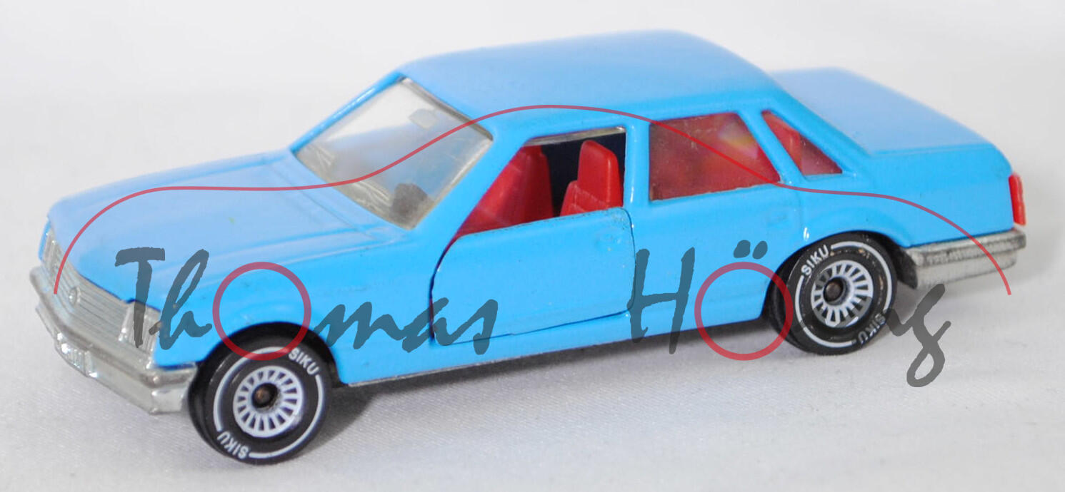 06403 HU Opel Senator 3.0 E (1. Generation, Typ A1, Modellcode 29, Vorfacelift, Modell 1978-1981), lichtblau, Hungary, B4, SIKU Ungarn / Metchy, 1:59, m- (Limited Edition)