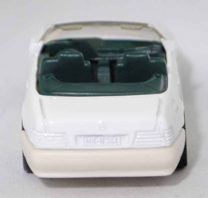 00401 Mercedes-Benz 500 SL (R 129, Modell 1989-1992), reinweiß, innen kieferngrün, FESTO auf der Motorhaube, Hong, B7, SIKU SUPER, 1:55, m (Limited Edition)