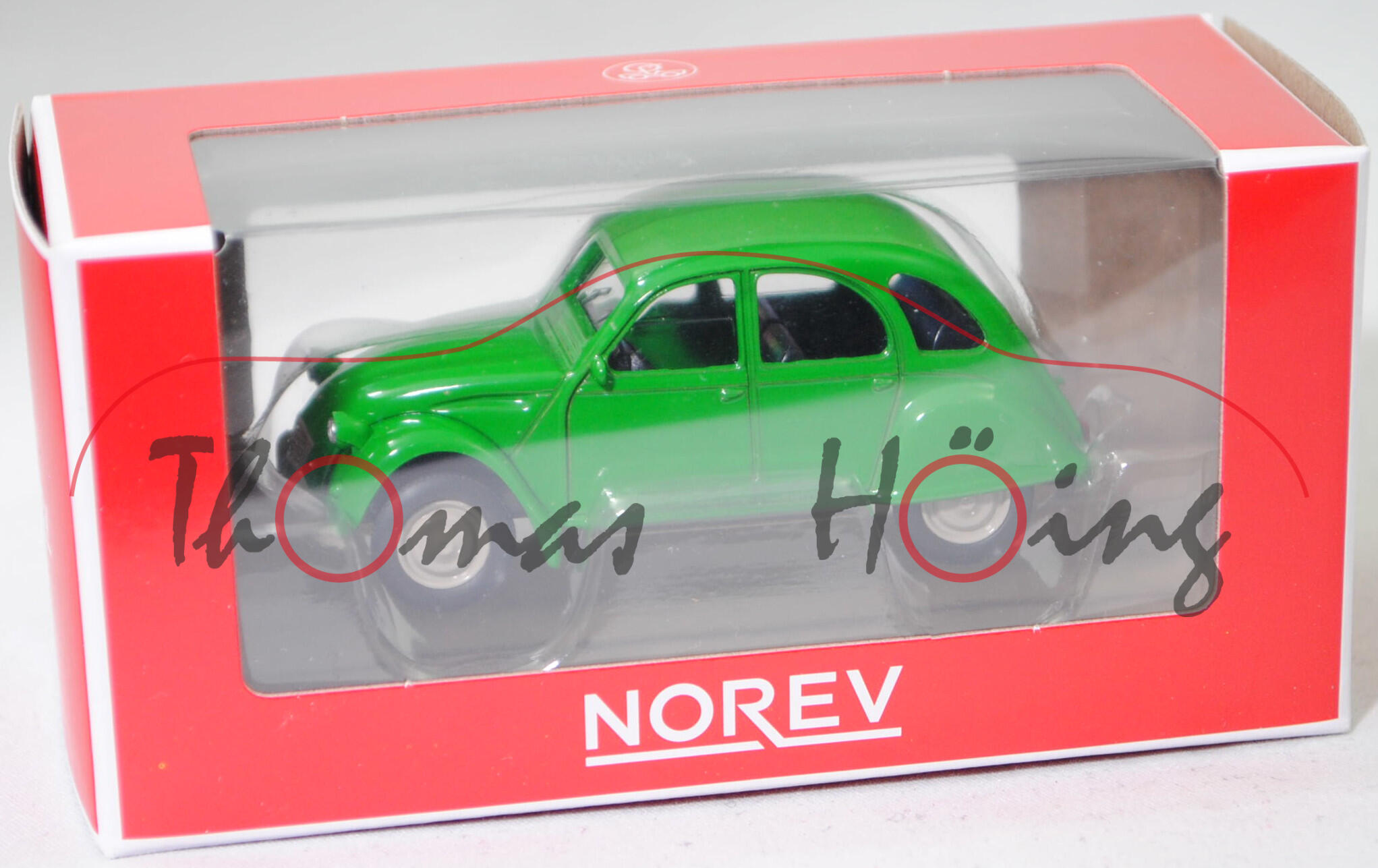 Citroen 2CV6 Spécial (Typ AZKA, Modell 1979-1985, Bj. 1979), bamboo green, Norev CLASSIC, 1:54, mb