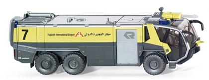 Flugfeldfahrzeug Rosenbauer Panther 6x6, Modell 2008, schwefelgelb/schwarzgrau, Fujairah Internation