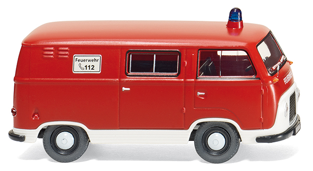 Feuerwehr - Ford FK 1000 Kastenwagen, Model 1953-1965, rot/weiß, Feuerwehr / C 112, Wiking, 1:87, mb