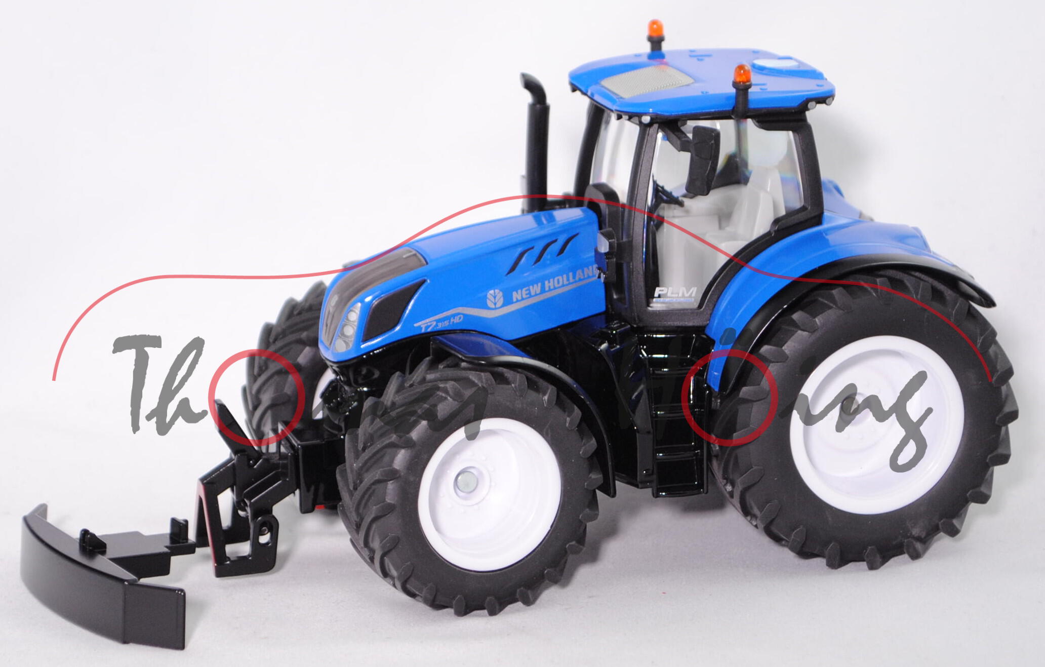 00000 New Holland T7.315 HD (Baureihe Heavy Duty, Modell 2021-), blau, SIKU FARMER 1:32, L17mpK