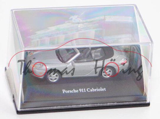 Porsche 911 Cabriolet, silber, TCM, 1:72, PC-Box