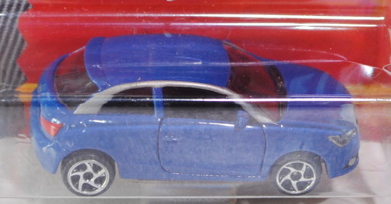 Audi A1 (Typ 8X), Modell 2010-, (Nr. 237 E), hell-violettblau, Türen zu öffnen, majorette, 1:64, mb