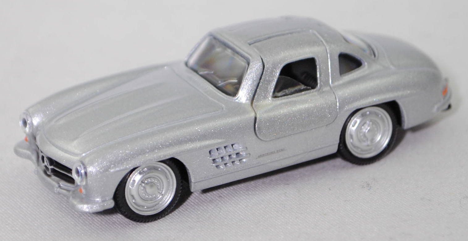 Mercedes-Benz 300 SL (Baureihe W 198, Modell 1954-1957), silbergraumetallic, Norev CLASSIC, 1:64, mb