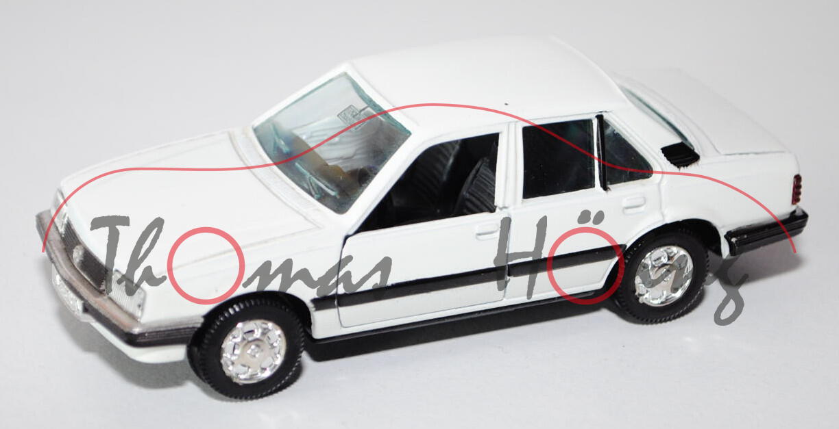 Opel Ascona 1.6 S (Typ C1, Viertürer, Stufenheck), Modell 1981-1984, cremeweiß, Türen + Heckklappe z