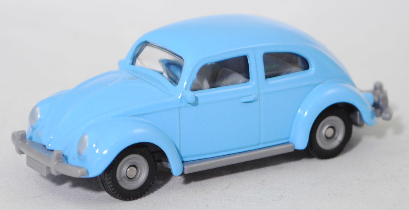 00000 VW 1200 Export-Limousine (Käfer) (1. Generation, Typ 11 Modell 113, Modell 1955-1957), hell-lichtblau (vgl. horizontblau), SIKU SUPER, 1:56, P29f