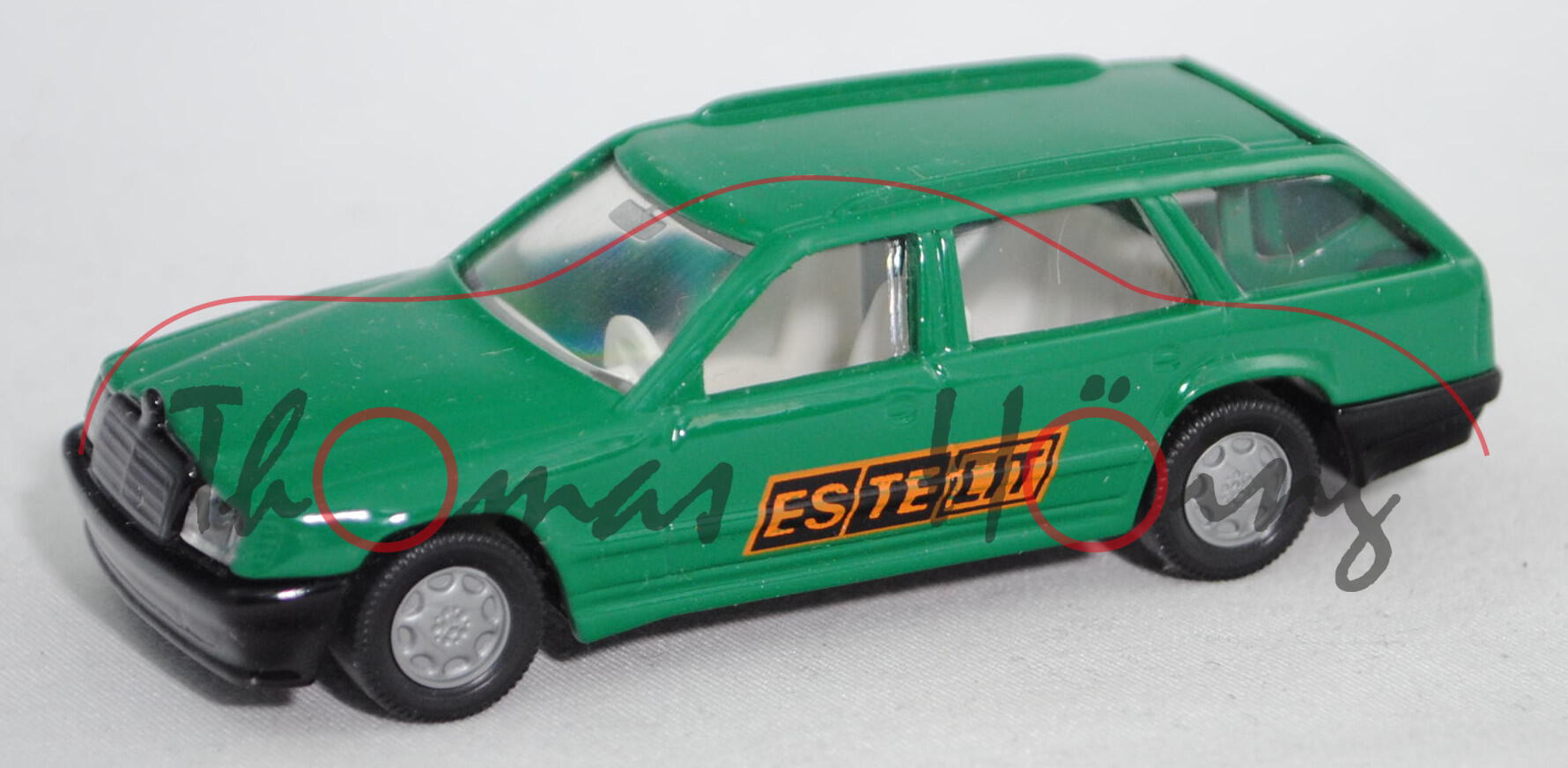 00016 ESTELIT Mercedes-Benz 300 TE (S 124, Modell 1985-1986), türkisgrün, ESTELIT, Werbeschachtel