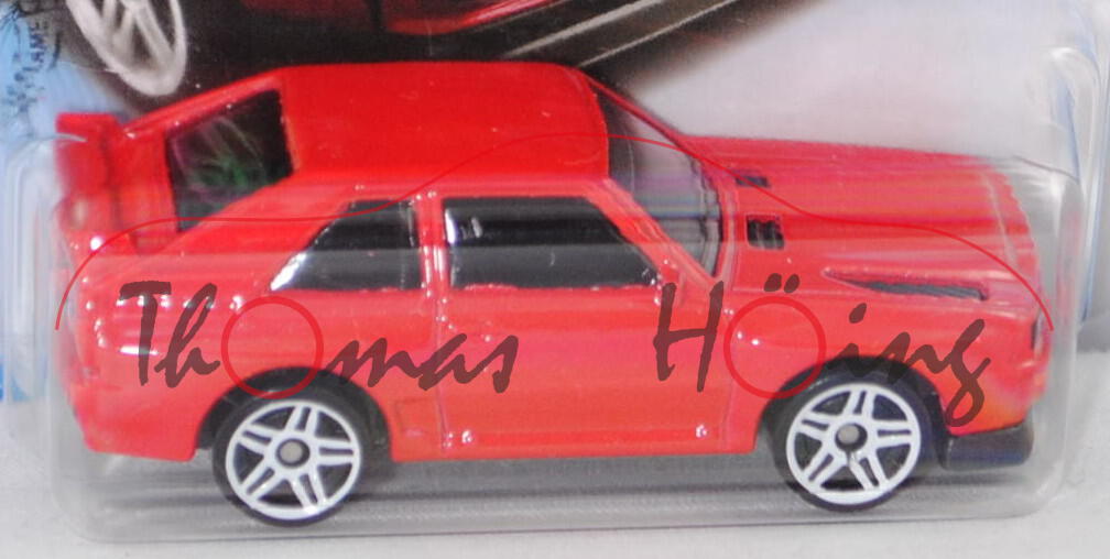 Audi sport quattro (Typ 85Q, Mod. 1984-1986), d.-verkehrsrot (vgl. tornadorot), Hot Wheels, 1:61, mb