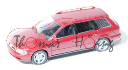 Audi A4 Avant (Typ B5), Modell 1996-2001, weinrot, Rietze, 1:87, mb