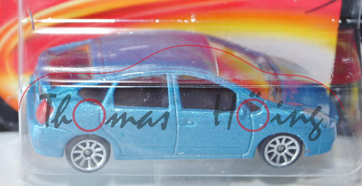 Toyota Prius II Typ NHW20 (Nr. 292D), Modell 2003-2009, graublaumetallic, majorette, 1:59, Blister