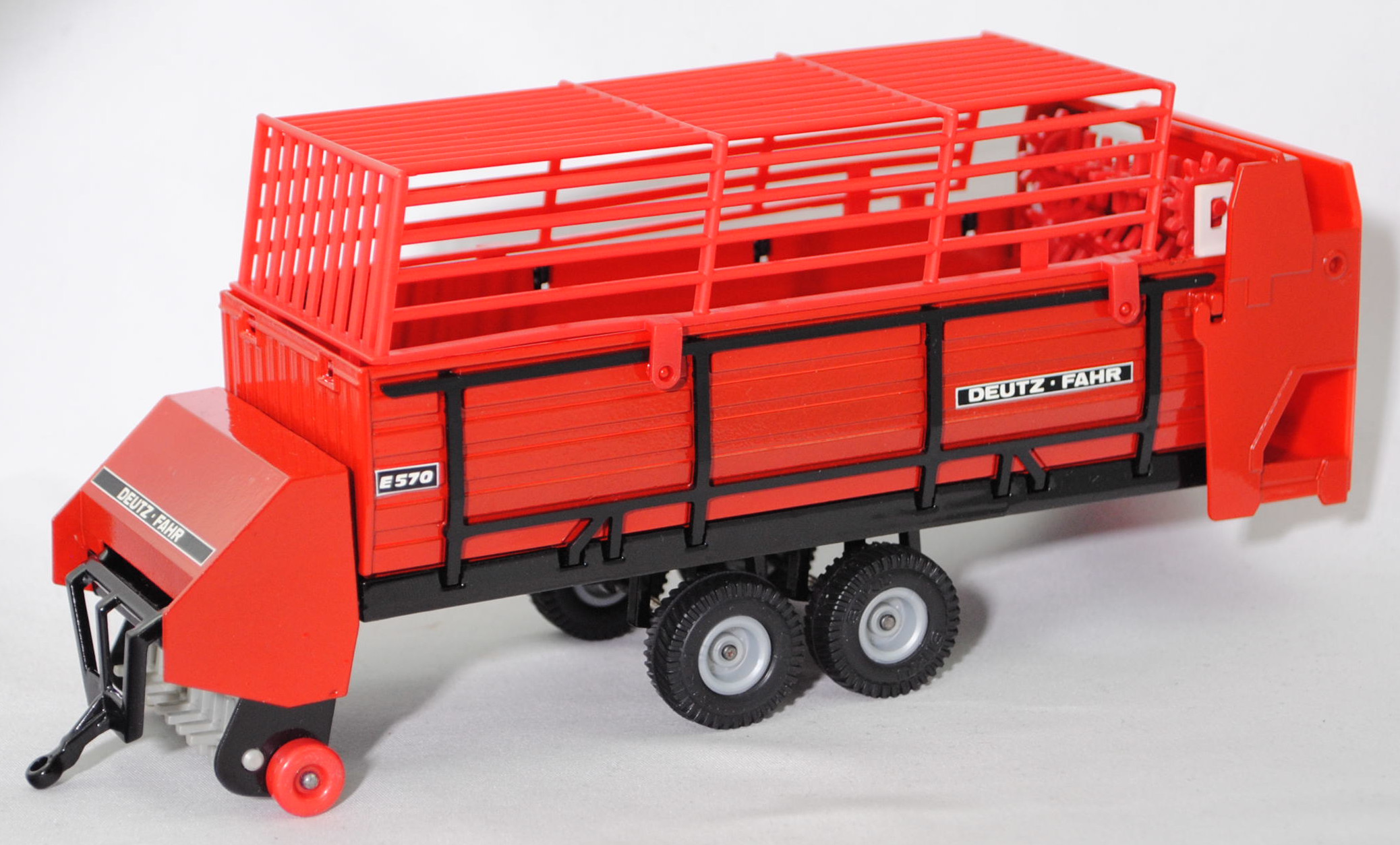 00003 DEUTZ-FAHR E570 8,0 t Ladewagen (E-Wagen, Modell 1983-1986), rot, SIKU FARMER 1:32, L11a