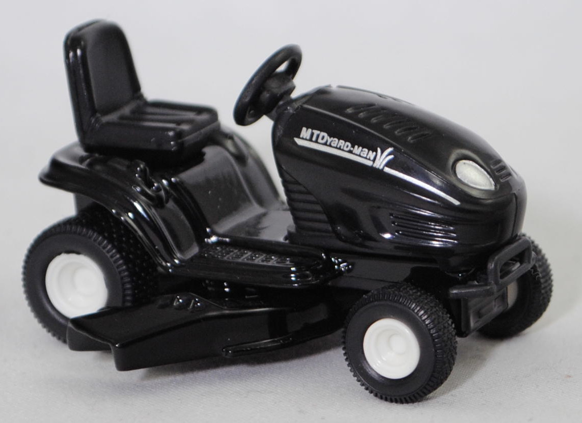 00002 Rasentraktor MTD YaRD-MaN AG 5165 AUTODRIVE™ (Modellnummer 13AE504G643, 4-Style, Modell 2002-2002), schwarz, ohne Chargennummer, SIKU SUPER, 1:32, m