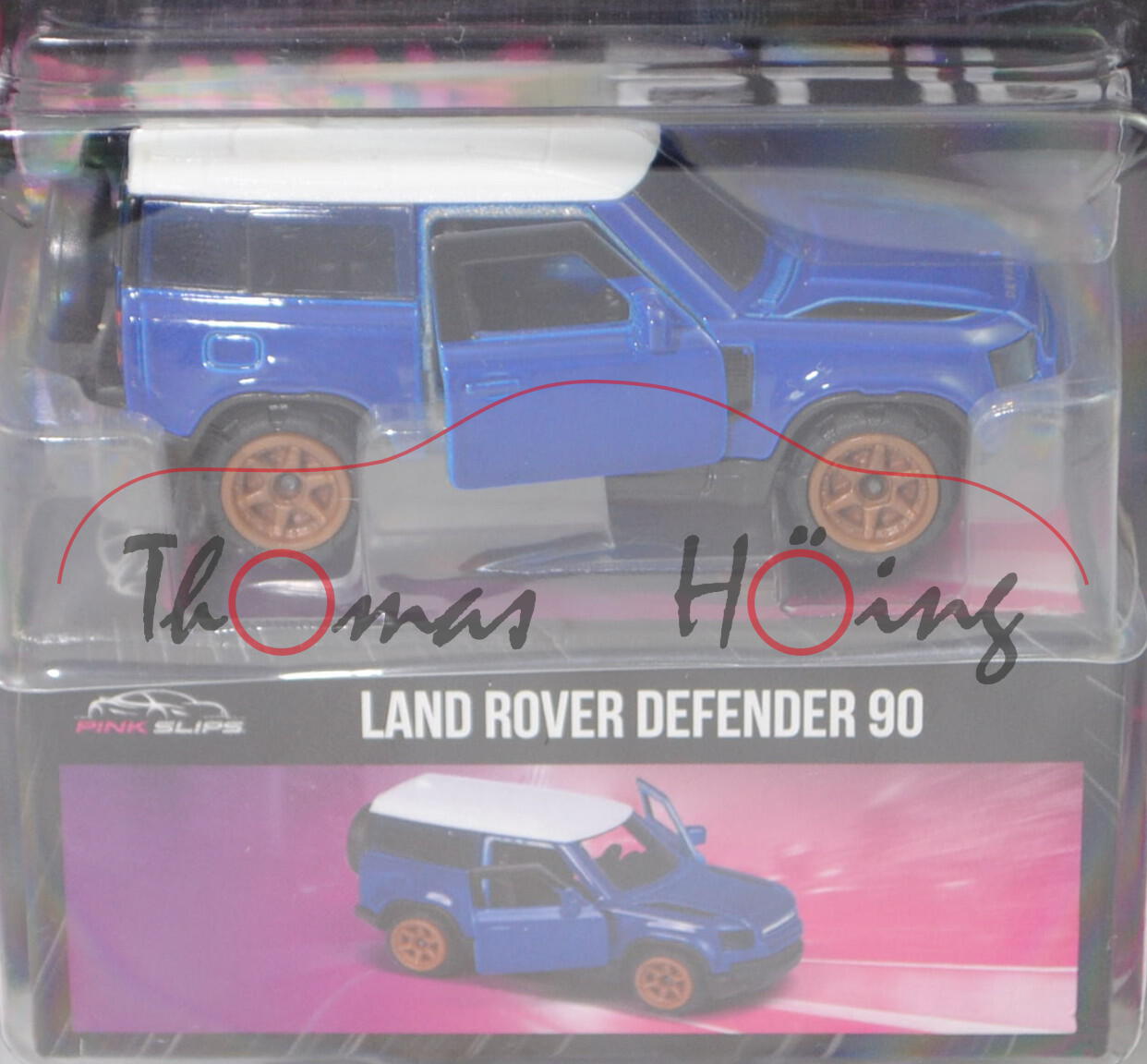 Land Rover Defender 90 (Typ L663, Mod. 2020-), ultramarinblau, Jada TOYS by majorette, 1:66, Blister