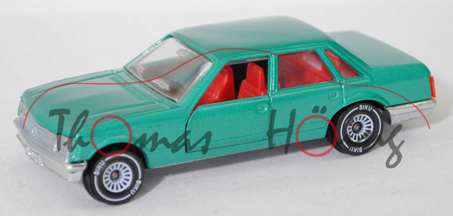 06401 HU Opel Senator 3.0 E (1. Generation, Typ A1, Modellcode 29, Vorfacelift, Modell 1978-1981), hell-patinagrünmetallic, Hungary, B4, SIKU Ungarn / Metchy, 1:59, m (Limited Edition)