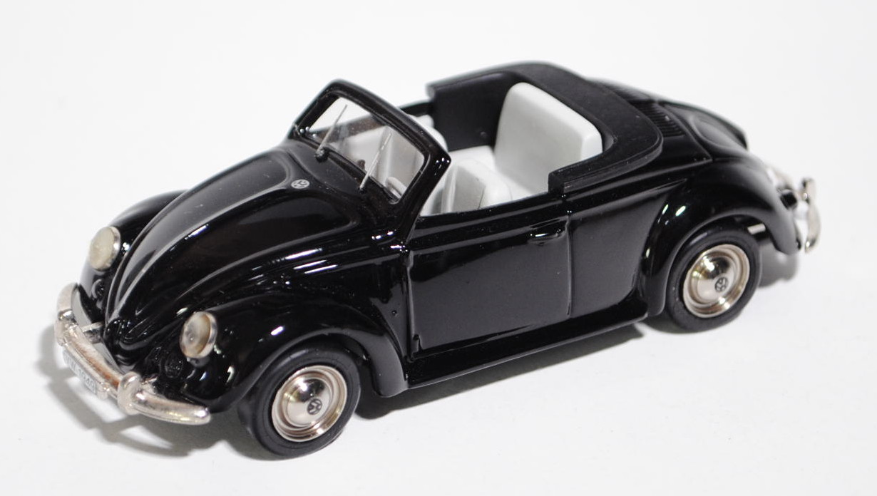 VW-Hebmüller-Cabriolet offen (Typ 14), Modell 1949-1952, Baujahr 1949, schwarz, innen lichtgrau, Ver