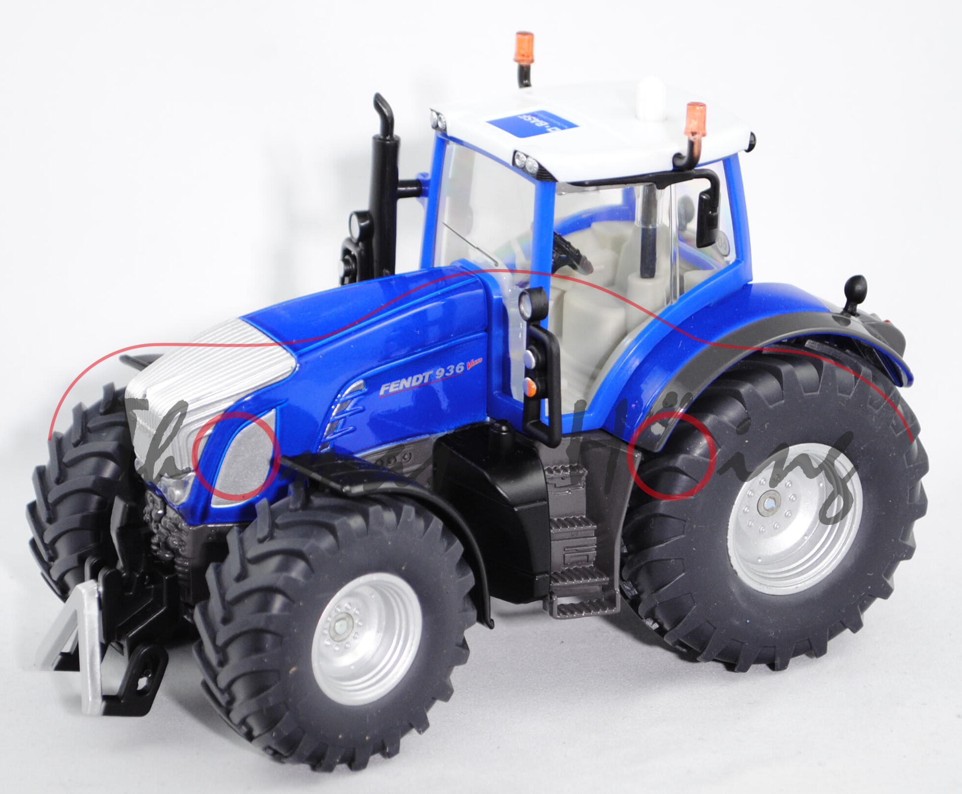 00408 Fendt 936 Vario Traktor (Mod. 2006-2010), hell-ultramarinblau/weißaluminiummetallic/hell-umbra