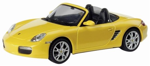 Porsche Boxster (Typ 987), Modell 2004-2009, speedgelb, Schuco, 1:43, PC-Box