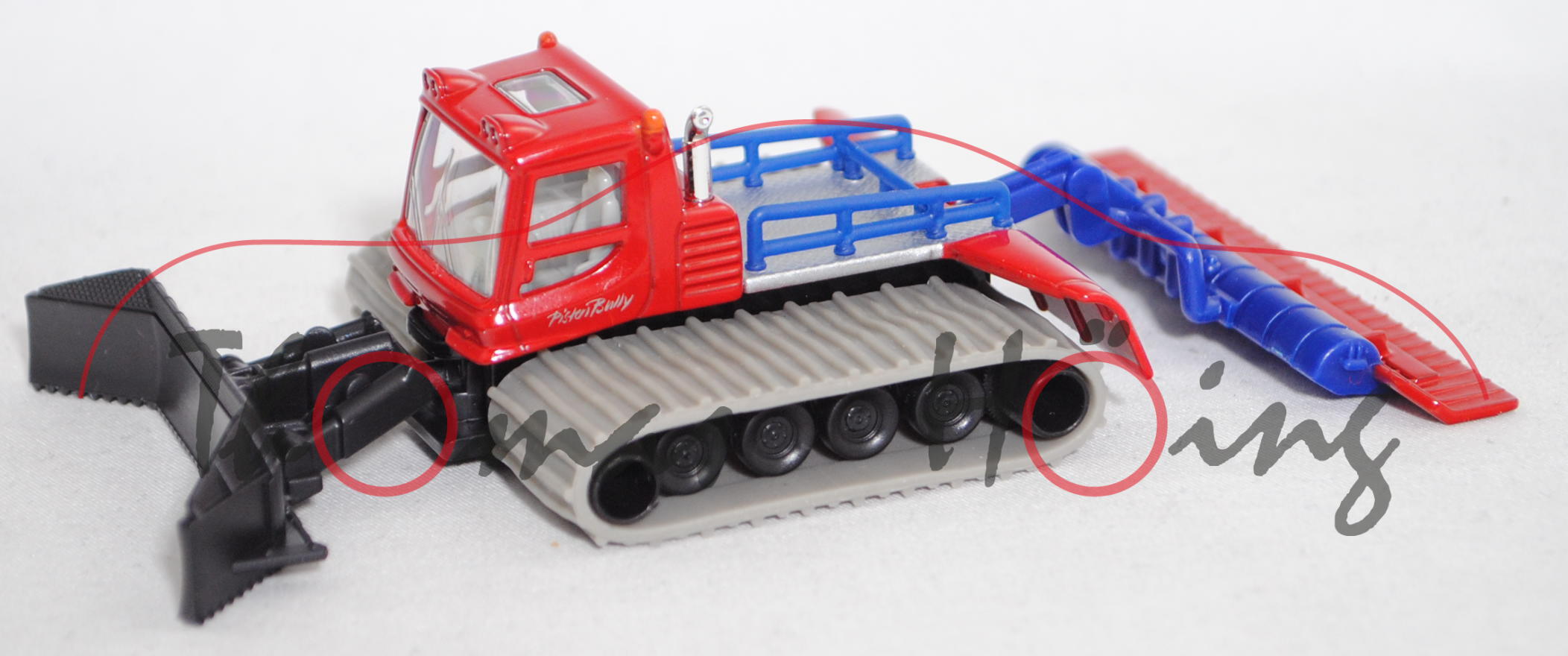 00000 Kässbohrer PistenBully 300, d-verkehrsrot/schwarz/h.-ultramarinblau, PistenBully, 1:87, L17mpK