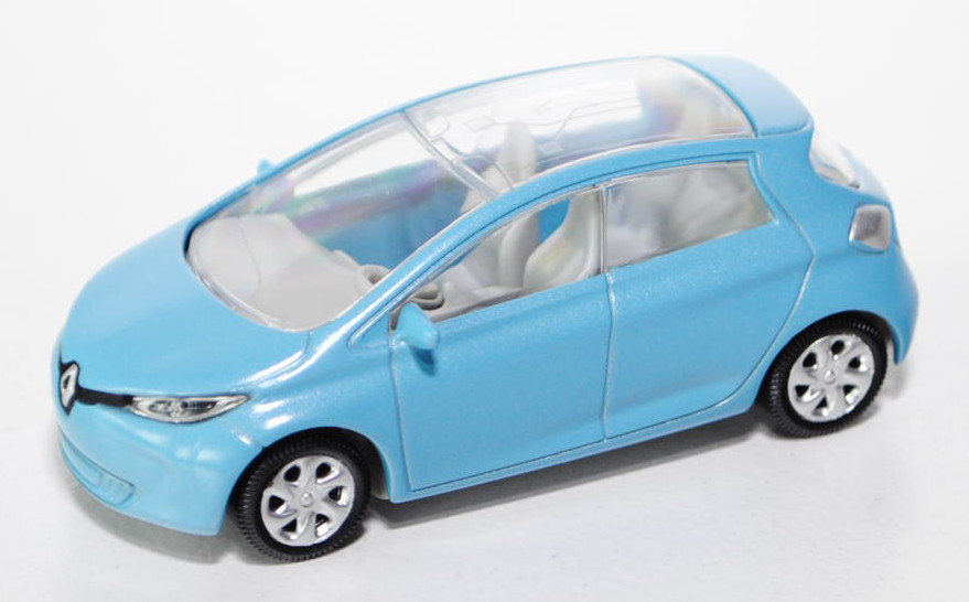 Renault Zoe, hell-lichtblau, ca. 1:62, Norev SHOWROOM, mb