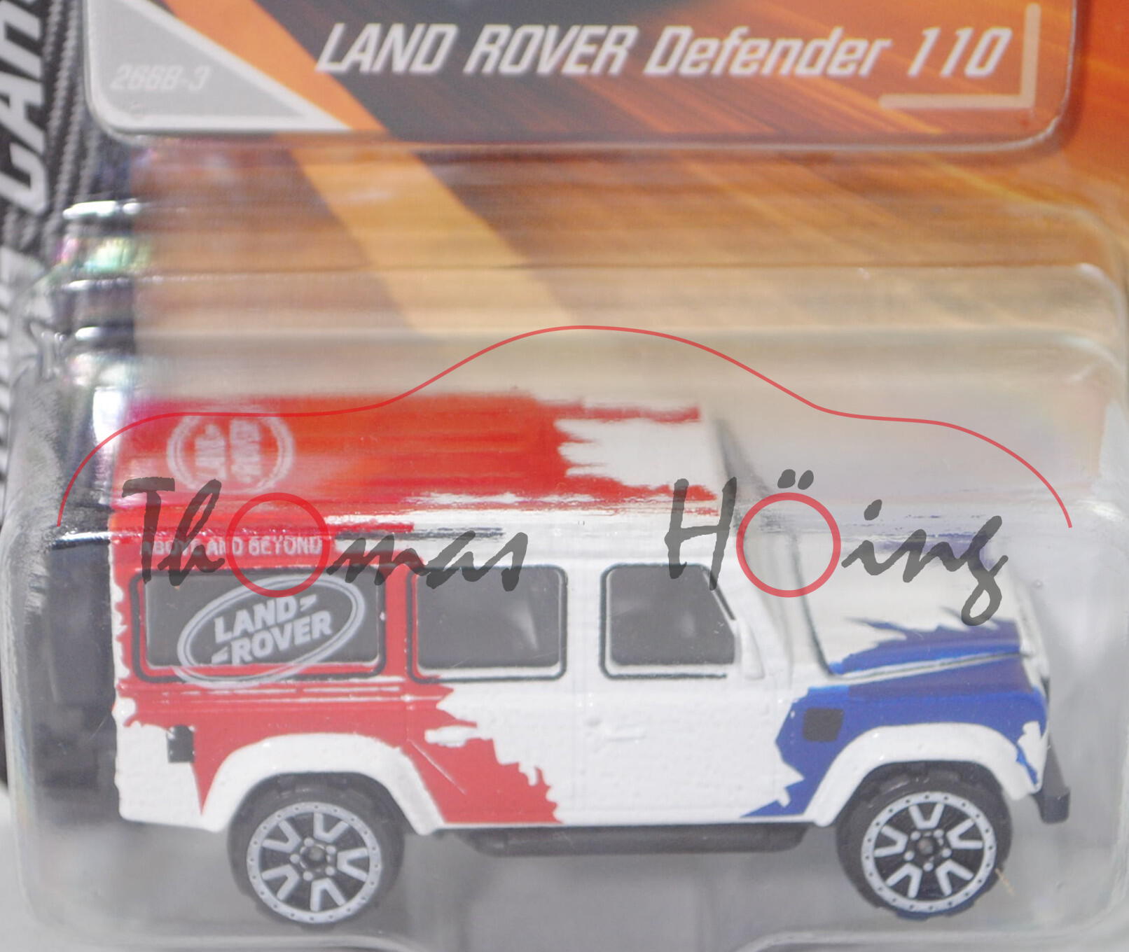 Land Rover Defender 110 CWS (Modell 1990-2016), weiß, Defender Challenge, majorette, ca. 1:60, mb