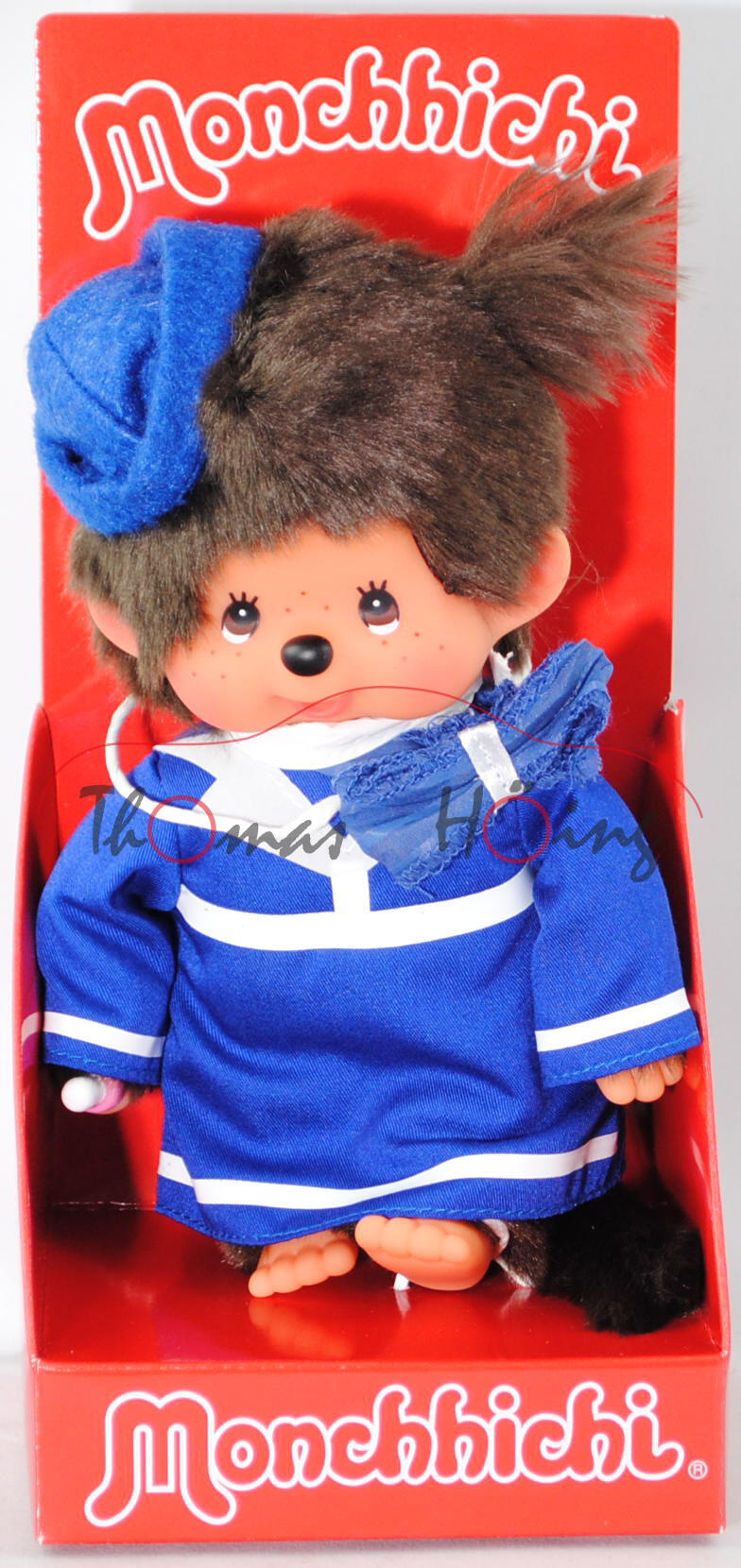 Monchhichi S-size Flight Attendant Girl (Stewardess), 20 cm groß, Sekiguchi