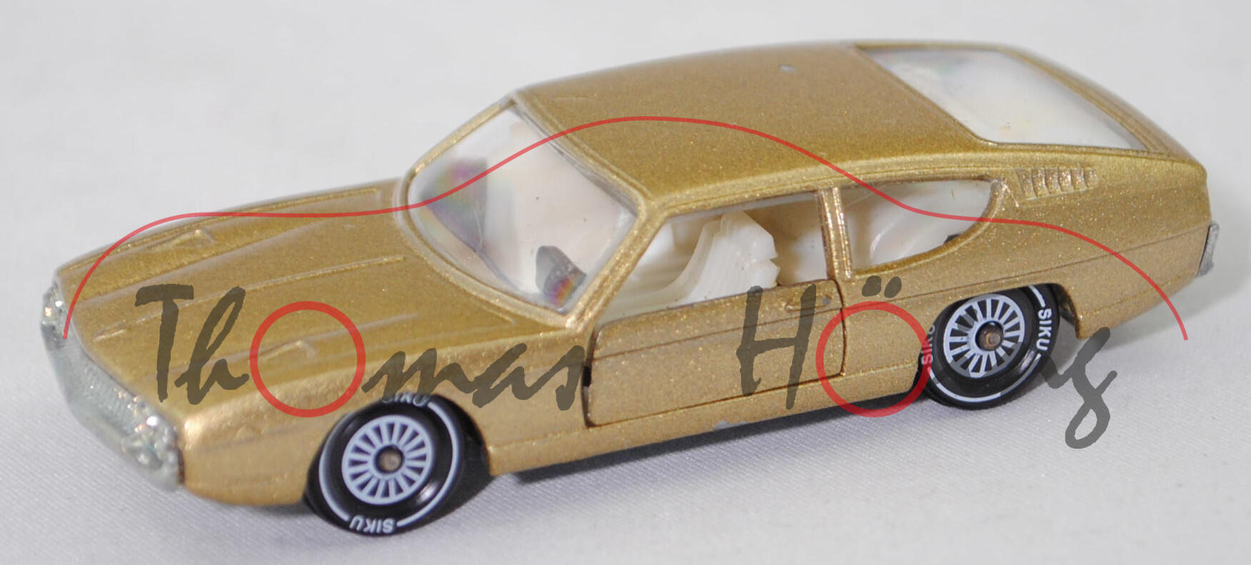 06400 HU Lamborghini Espada 400 GT (Tipo 108 Serie 1, Modell 68-70), gold, SIKU / Metchy, 1:59, m-