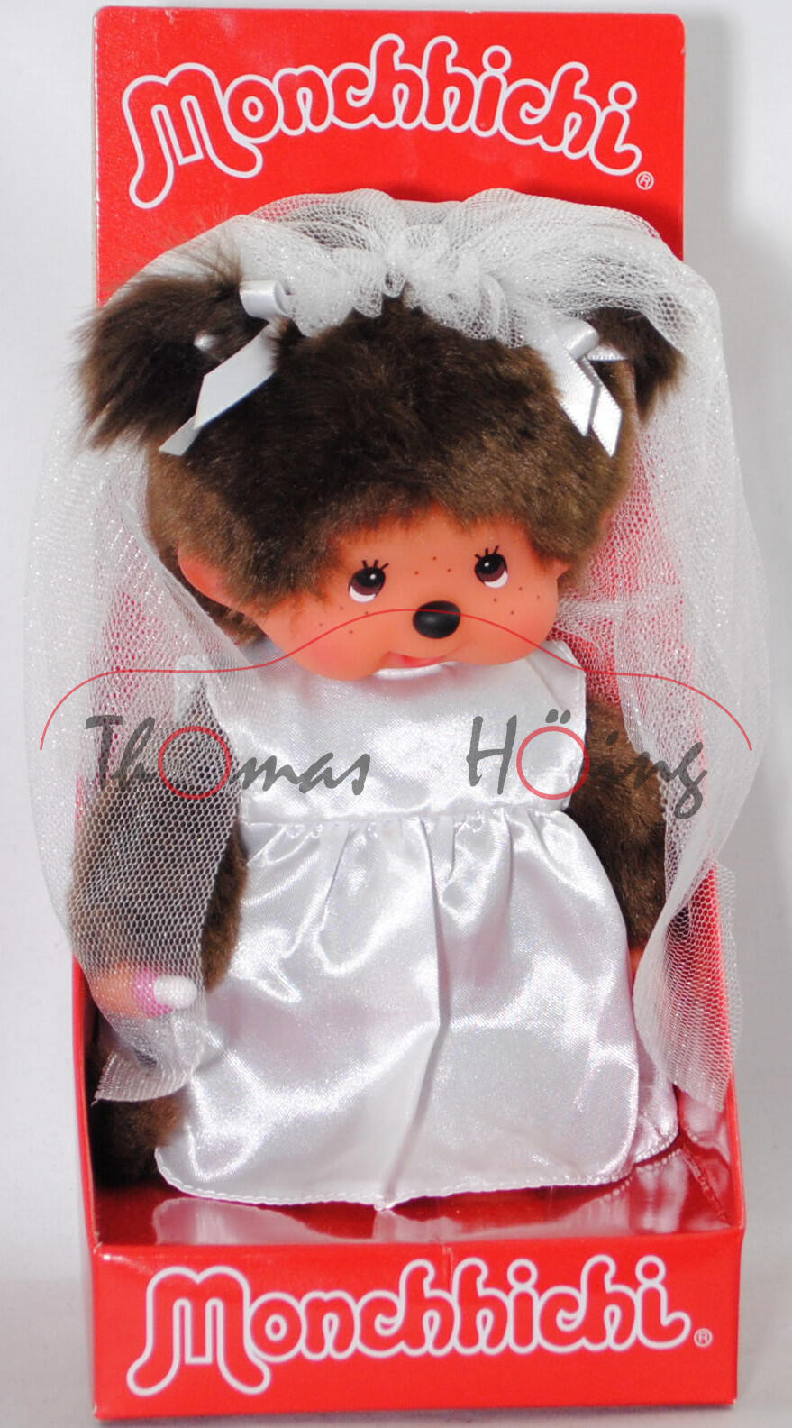 Monchhichi Bride (Braut), 20 cm groß, Sekiguchi (EAN 4905610244058)