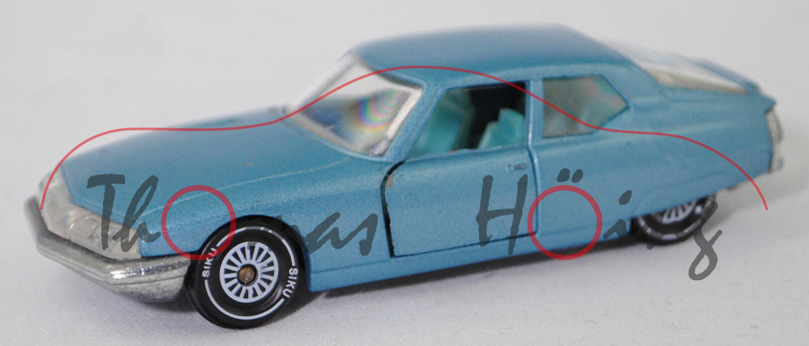 06403 HU Citroen SM 2.7 (1. Generation, Baureihe SM, SB, Modell 1970-1972), hellblaumetallic, innen hellblau, SIKU Ungarn / Metchy, 1:61, m (Limited Edition / HUNGARY SPECIAL)