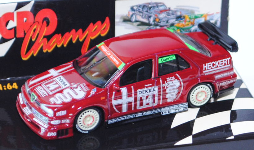 Alfa Romeo 155 V6 TI (Typ 167), Modell 1992-1995, rubinrot, DTM 1993, Nr. 14, Fahrer: Christian Dann