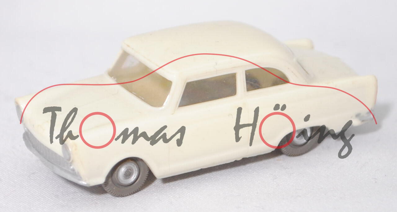 00000 DKW Junior 750 (Mod. 1959-1962), reinweiß, 2 Spannungsrisse hinten am Dach, Siku Plastik 1:60