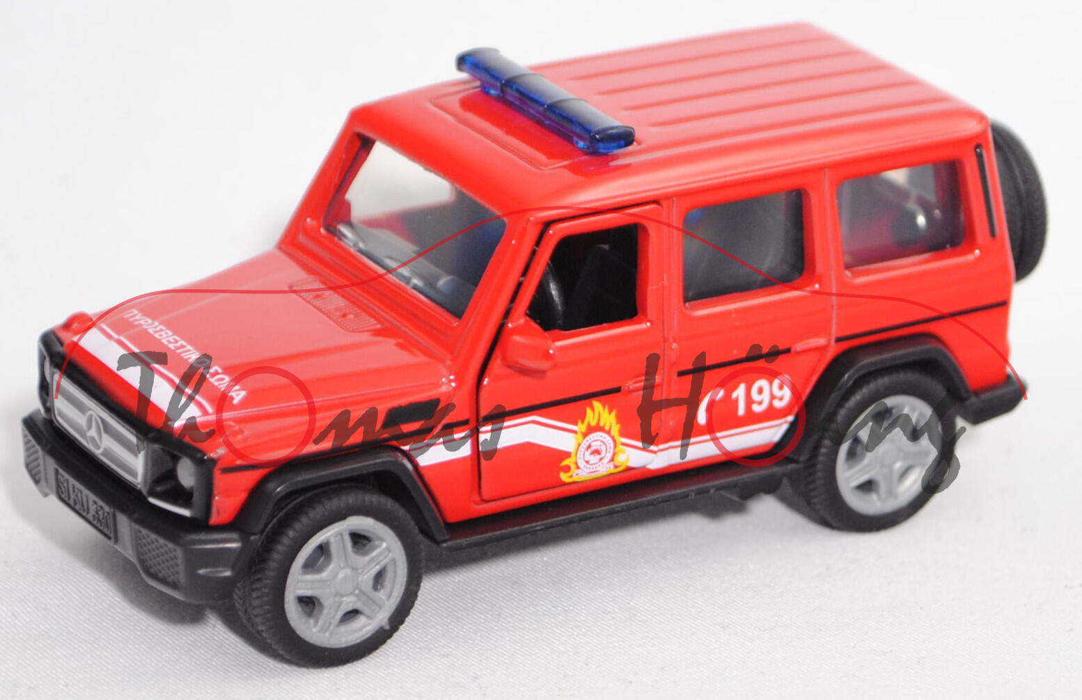 00901 GR Mercedes-Benz G 65 AMG (Mod. 2012-2015) Fire Brigade, rot/weiß, C 199, SIKU, 1:50, L17mpK