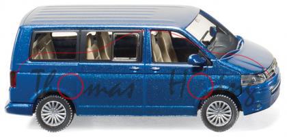 VW T5 Multivan, Modell 2009-, olympiablau-perleffect, Wiking, 1:87, mb