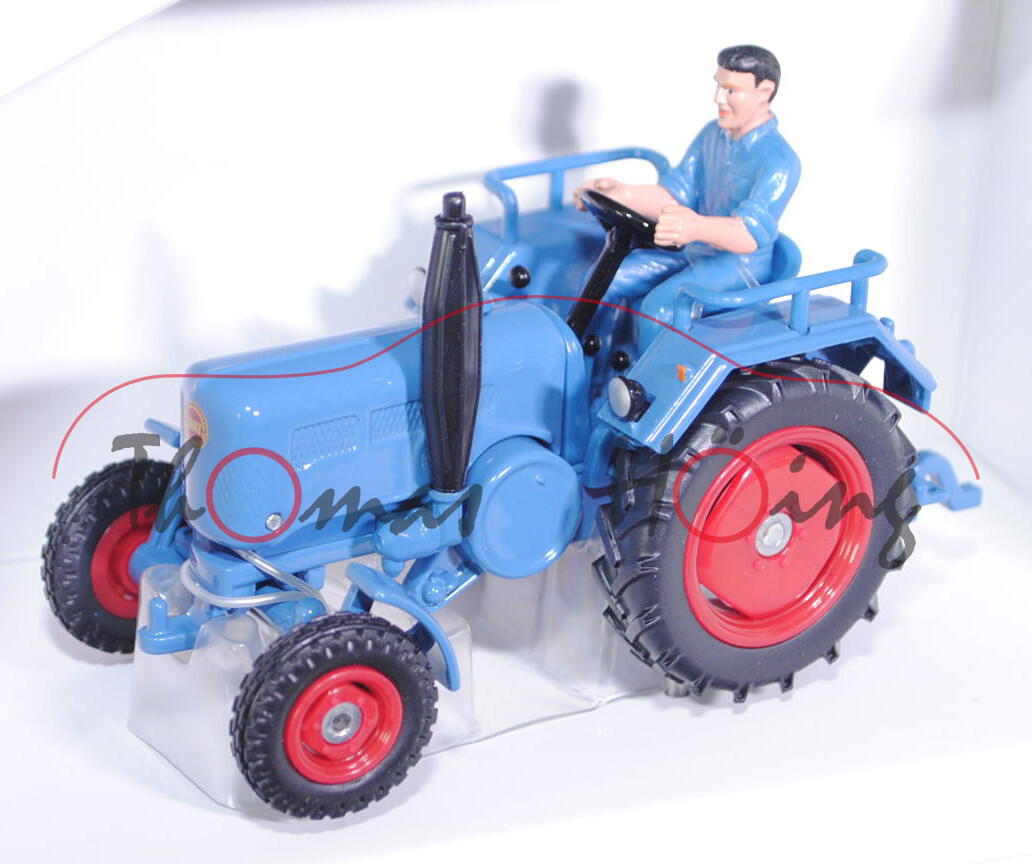 00000 Lanz D 2416 HE (Mod. 1955-1960), brillantblau, mit Fahrer, SIKU FARMER CLASSIC, 1:32, L17mP